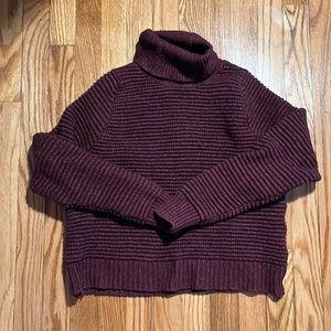 Madewell | Size S, Side Button Turtleneck Sweater